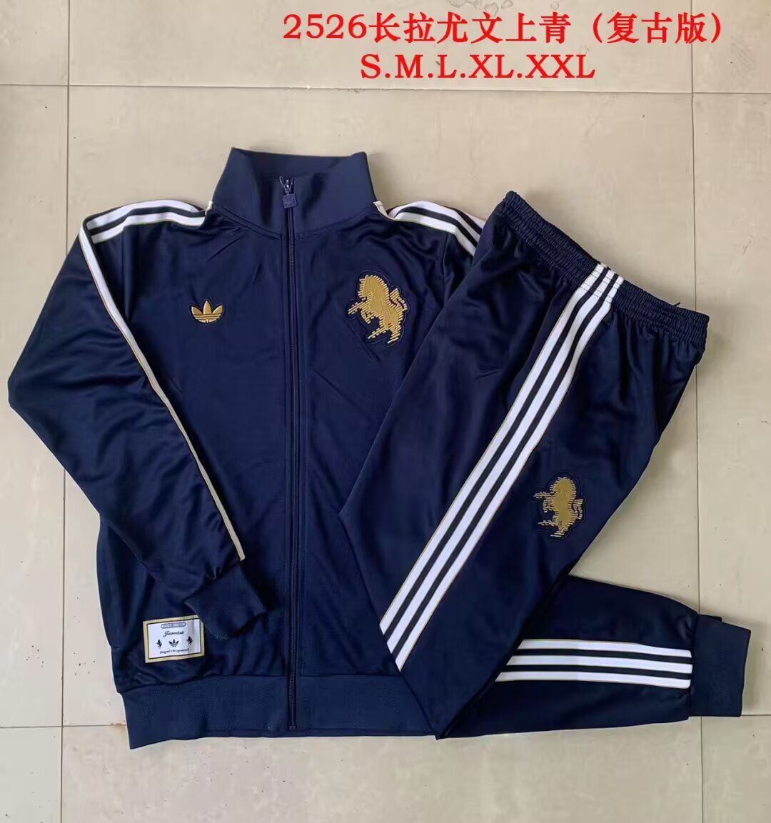 AAA Quality Juventus 25/26 Retro Model Tracksuit - Navy Blue